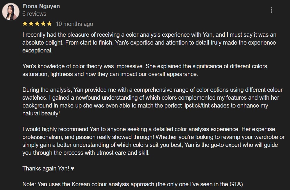 Korean Colour Analysis